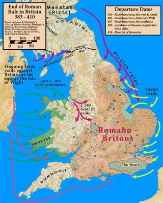  「ヒュー・オファ・ウェールズの大規模な侵攻」： Romano-Britishの支配とイギリスの政治的不安